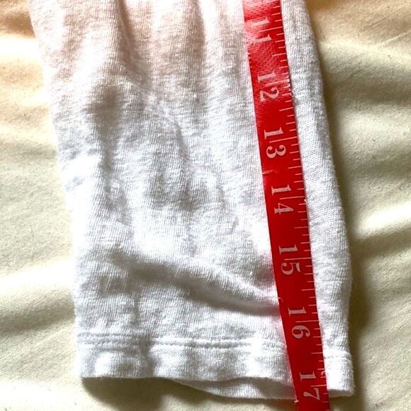 C & C California Linen Semi Sheer Lightweight Henley Top White Womens Large - Picture 13 of 14